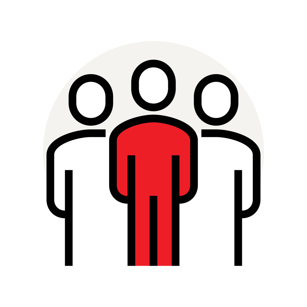 Icon of three people