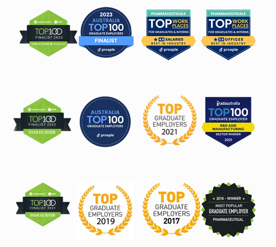 CSL Behring Australia Employer Award Badges 2023